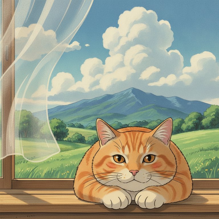 Custom pet portrait — Windowsill Days