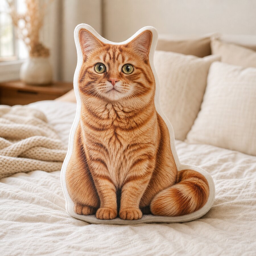 life cat pillow custom pet pillow example